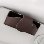 Magnetic Leather Car Visor Glasses Holder Clip - Image 9