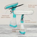 4-in-1 Glass Cleaner Brush with Built-In Spray Bottle - صورة 5