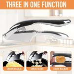 Versatile Stainless Steel Garlic Press & Nut Cracker - صورة 8