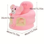 Green Plush Infant Support Chair - Safe, Cozy Learning Seat - صورة 2