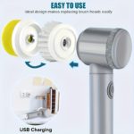 Electric Cleaning Brush Set, 5 Heads & 500 m Ah Power - صورة 8