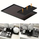 Versatile Non-Slip Silicone Coffee Mat with Absorbent Pad - Image 12