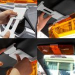 Day/Night Car Sunshade - Anti-Glare ABS Protection - صورة 9