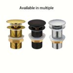 Elegant Matte Black Sink Drain Stopper - Stylish Finish