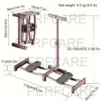PERFCARE Foldable Ski Trainer for Leg Toning & Fitness