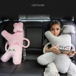 Dino-Cat Plush Car Pillow: Cozy Head Support Cushion - Image 3