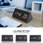 Smart Wooden Alarm Clock with Temp & Humidity Sensor - Image 7