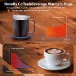 Smart Electric Coffee Mug Warmer Set for Desk Use - صورة 6