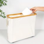 Eco-Friendly Bamboo Laundry Basket with Lid & Storage - Image 9