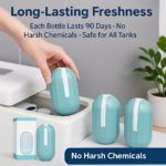 90-Day Blue Flush Toilet Cleaner with Floral Scent - Image 2