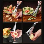 Effortless Apple Slicing: Multi-Function Stainless Corer - Image 6