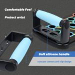 Compact Folding Push-Up Board with Resistance Bands - صورة 9