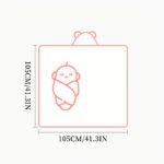 Cartoon Kids' Hooded Bath Towels - Soft & Absorbent - Image 5