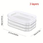 Space-Saving 3-Layer Food Storage Container - صورة 6
