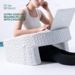 Ergonomic Gray Reading Pillow for Comfortable Gaming - Image 9
