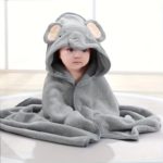 Cartoon Kids' Hooded Bath Towels - Soft & Absorbent - Image 3
