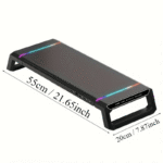 RGB Monitor Stand with USB Ports & Adjustable Height - صورة 2