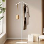Space-Saving Metal Clothes Rack for Stylish Bedroom Use - صورة 2
