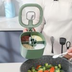 Kitchen Seasoning Organizer Box Set with Spoons - صورة 6