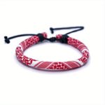 Vintage Ethnic 3 D Fabric Bracelets - Handwoven Set of 4 - صورة 4