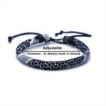 Vintage Ethnic 3 D Fabric Bracelets - Handwoven Set of 4 - صورة 9