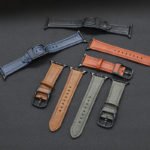 Elegant Synthetic Leather Strap for Apple Watch - Image 11