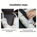 Y-Shaped Kids Travel Pillow for Car, Train & Plane Comfort - صورة 7