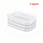 Space-Saving 3-Layer Food Storage Container - صورة 7