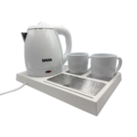 Electric Kettle with Cups & Tray - Image 6