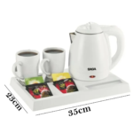 Electric Kettle with Cups & Tray - Image 8