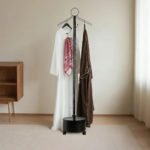 Clothing Bakhour Hanger with Storage Tray & Wheels - Image 2