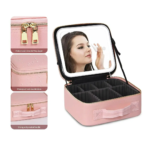 Makeup Travel Case with LED Mirror - Image 2