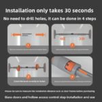 Horizontal Bar Household Indoor Pull-up Device Home Non-punching Door Single Rod Stretching Fitness Equipment - صورة 7