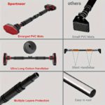 Doorway Pull-Up Bar - No-Drill Installation, Adjustable Width , Door-Mounted Strength - صورة 5