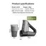 Multi-Functional Cordless Vegetable Chopper & Cutter - صورة 6