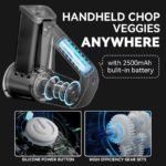 Multi-Functional Cordless Vegetable Chopper & Cutter - صورة 5