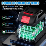 Cordless Rechargeable Leaf Blower with Extra Battery - Image 9